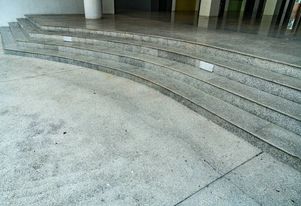 Escalera Granito Gris Entrada Principal Del Edificio —  Fotos de Stock