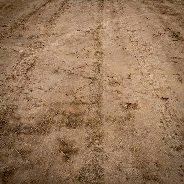 Tayland 'ın kırsal kesimindeki tozlu yol