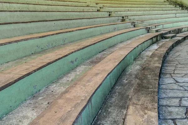 Bocht Van Oude Betonnen Tribune — Stockfoto