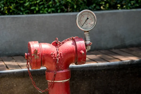 Червона Труба Пожежника Ґейджем — стокове фото