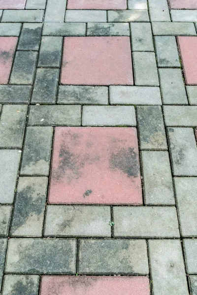 Blick Auf Das Muster Des Betonsteinbodens — Stockfoto