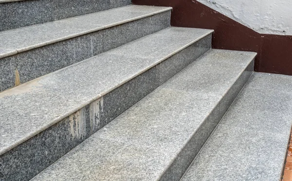 Szürke Gránit Lépcső Egyszerű Háttér — Stock Fotó