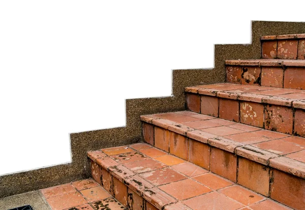 Бетон Керамической Черепичной Лестницей — стоковое фото