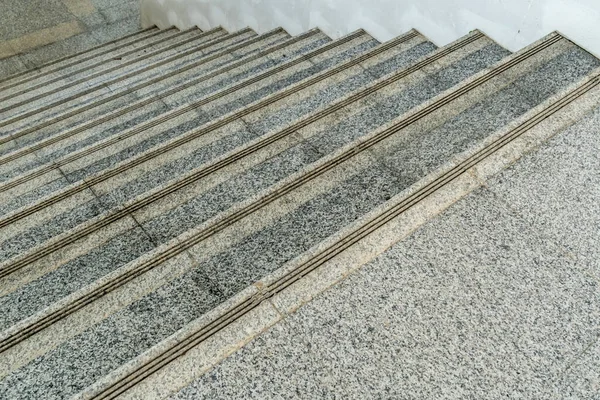 Perspectiva Escalera Granito Gris — Foto de Stock