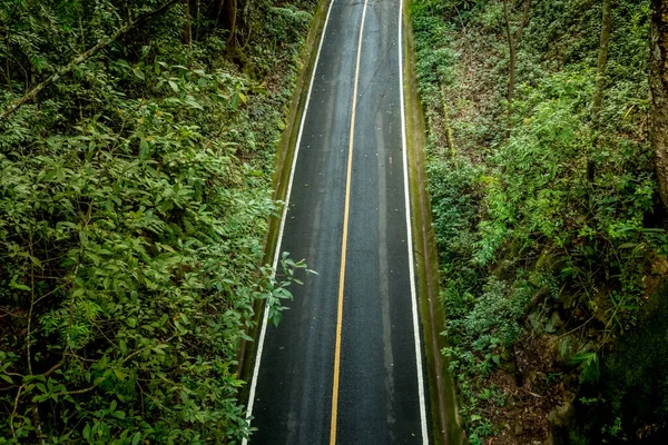 Asphalte Route Campagne Sur Colline — Photo