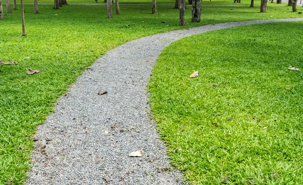 Gray Gravel Pathway Park — Stock Photo, Image