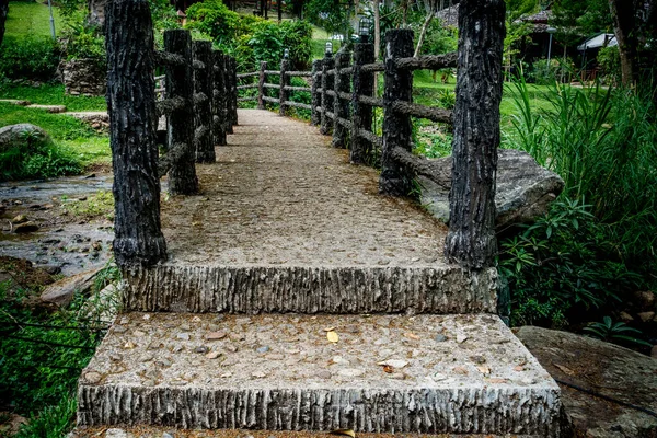 Beton Gyaloghíd Mesterséges Ágkorláttal — Stock Fotó