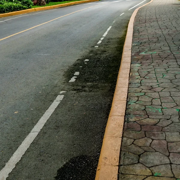 Bild Der Asphaltstraße Park — Stockfoto