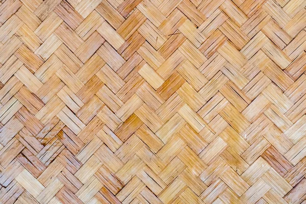 Bruine Bamboe Weven Textuur — Stockfoto