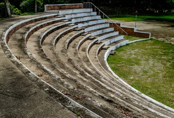 Bocht Van Oude Betonnen Tribune — Stockfoto