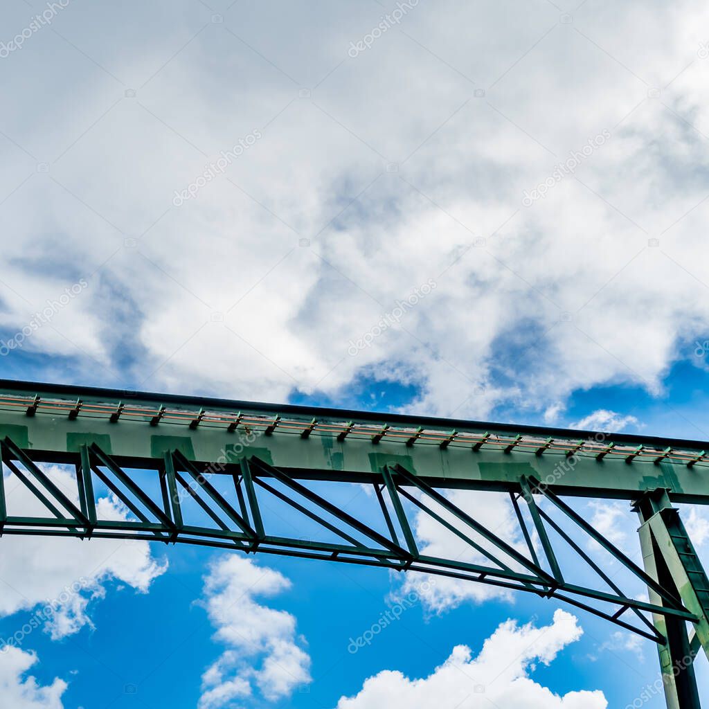 Green Track of monorail in the park