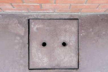 Somut drenaj kapağı basit arka plan