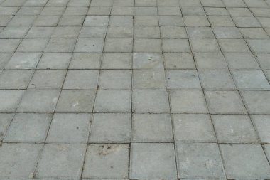 Eski beton blok zemin görünümü