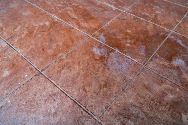 Kahverengi beton zemin