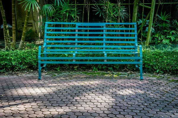 Metal Park Bench Park — Stock Photo, Image