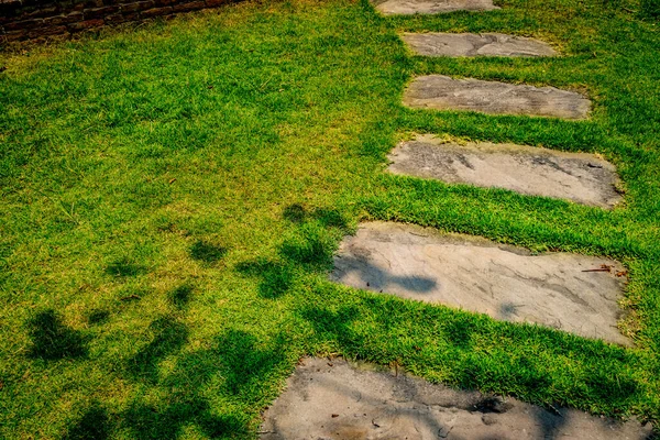 Коричневый Каменный Путь Парке — стоковое фото