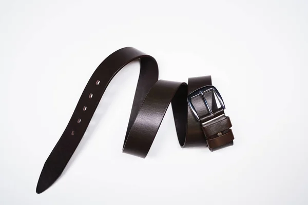 Ceinture Marron Ceinture Cuir Pour Hommes — Photo