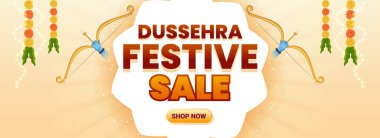 Dussehra Festive Promosyon Şablonu Bayrağı