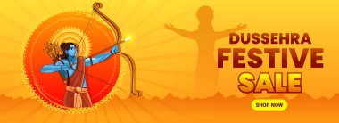 Dussehra Festive Promosyon Şablonu Bayrağı