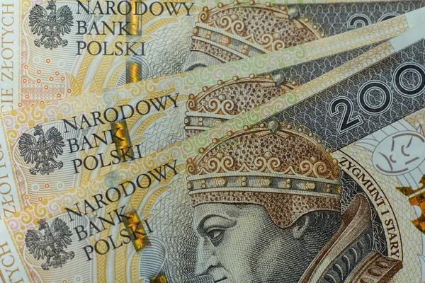 Polish Zloty Banknotes Polish Money Pln — Stock Photo, Image