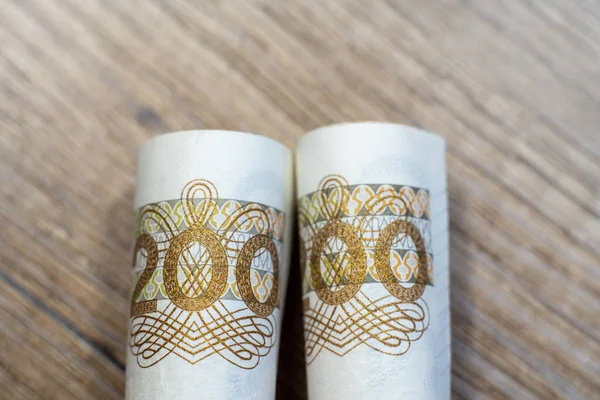 Polonya zloti banknotları. Polonya parası. PLN