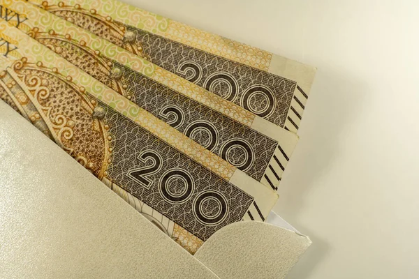 Польські Злоті Банкноти Польські Гроші Лпн — стокове фото