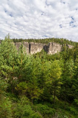 Adrspach Ulusal Parkı - Teplice harika. Rock Kasabası. Çek Cumhuriyeti