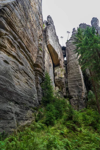 Parco Nazionale Adrspach Rocce Teplice Rock Town Repubblica Ceca — Foto Stock