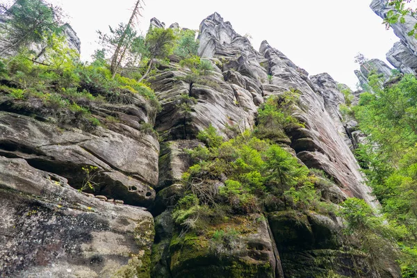 Adrspach国家公园 Teplice岩石 岩石镇 捷克共和国 — 图库照片