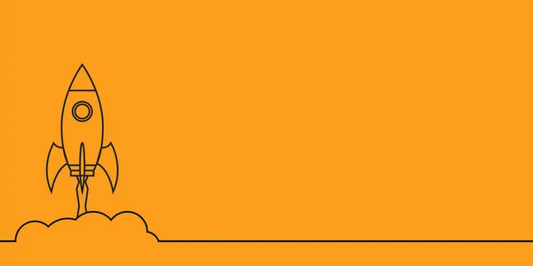 Start up İş kavramı. Roket