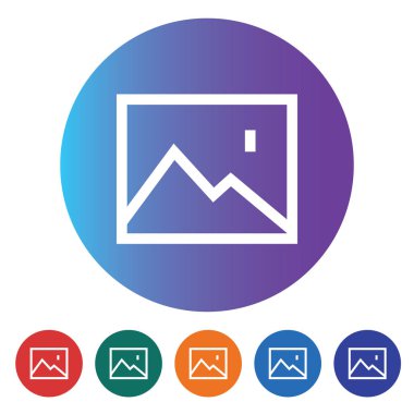 Yatay Vektör Simgesi stok illüstrasyon