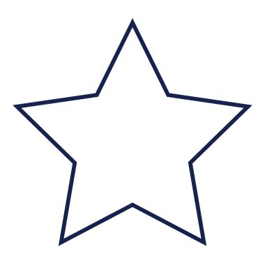 Yıldız Vektör Simgesi stok illüstrasyon