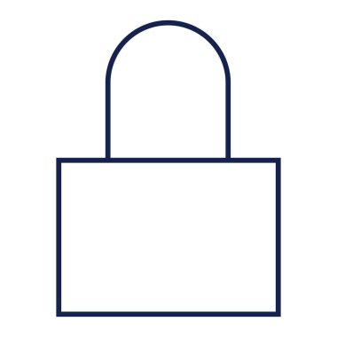 Kilit Vektör Simgesi stok illüstrasyon