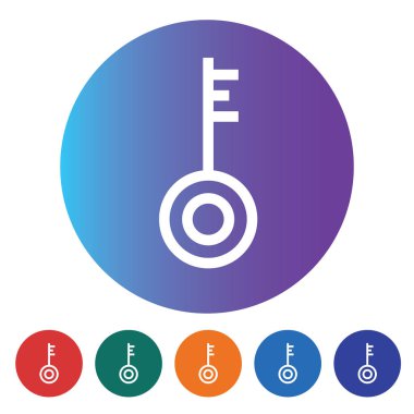 Anahtar (kilit) simge stok illüstrasyon