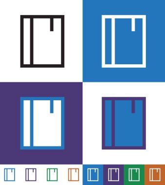 Defter vektör satırı simgesi