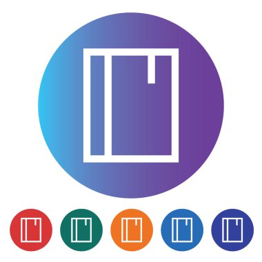 Defter vektör satırı simgesi