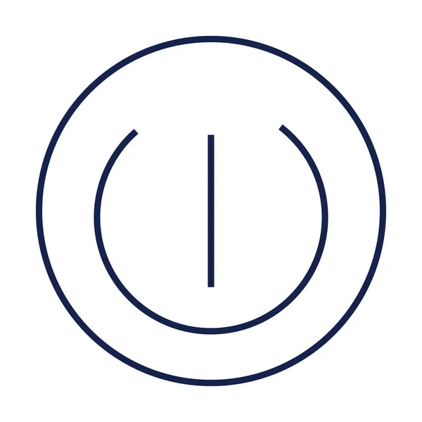 Дизайн логотипу кнопки живлення — стоковий вектор