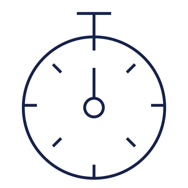 Zastavit hodinky tenké čáře — Stockový vektor