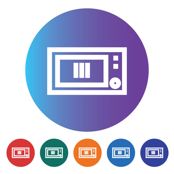 Векторная иконка микроволновой печи
