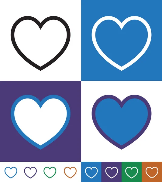 Illustration de stock de Heart Vector Icon — Image vectorielle
