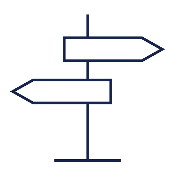 Значок лінії дорожнього знаку — стоковий вектор