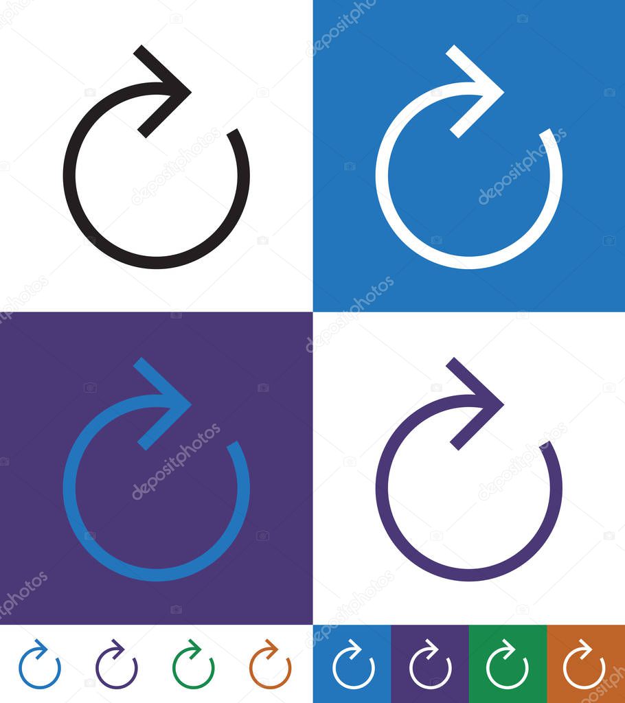 Refresh Vector Icon stock illustration