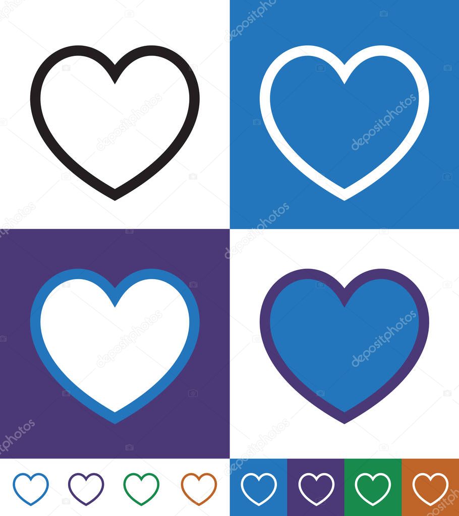 Heart Vector Icon stock illustration