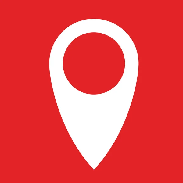 Kırmızı harita işaretçisi stok illüstrasyon
