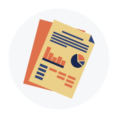 Web için modern kağıt pasta grafiği