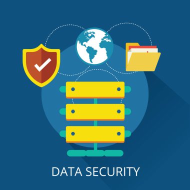 Veri Güvenliği bilgi grafik şablonu