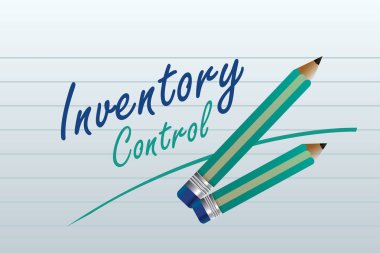 Envanter düz tasarım konsepti