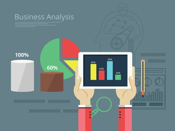 Business Analysis Financial Report — Stockový vektor