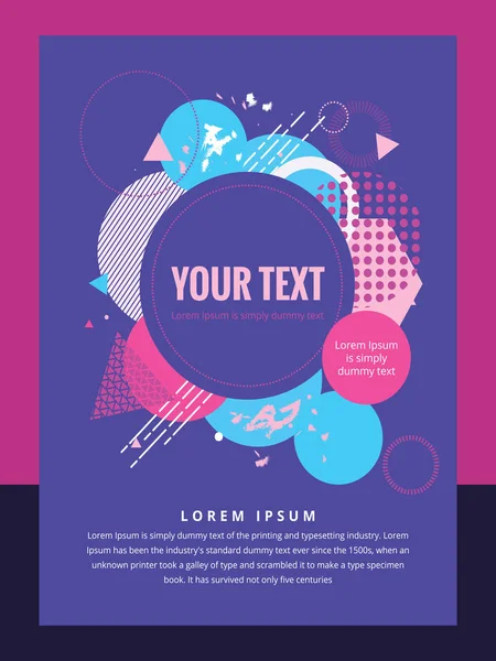 Soyut broşür tasarım şablonu