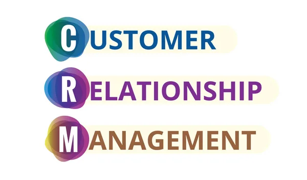 CRM müşteri ilişkileri yönetimi — Stok Vektör